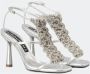 Hibourama Handgemaakte Kristallen Gladiator Sandalen Gray Dames - Thumbnail 3