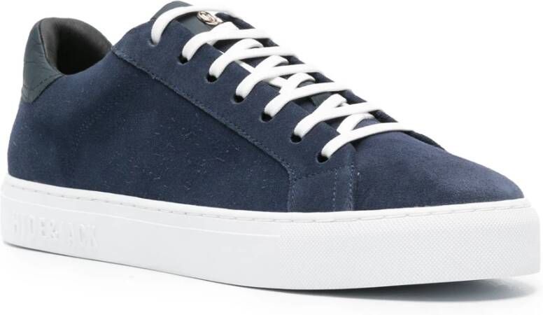 Hide&Jack Blauw Geel Lage Top Sneaker Essence Olie Blue Heren