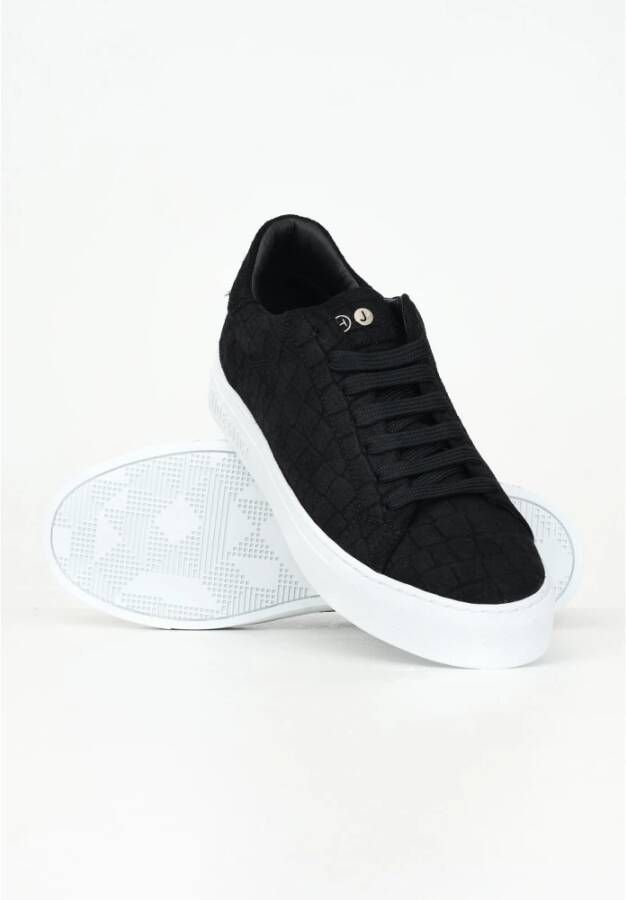 Hide&Jack Essence Suede Sneakers Zwart Laag Profiel Black Heren