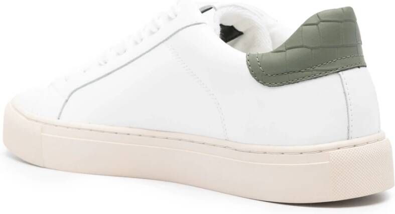 Hide&Jack Groene Zand Lage Sneaker White Heren