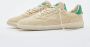 Hidnander Italiaanse Tennis Retro Schoen Sand Dollar Groen Beige Heren - Thumbnail 2