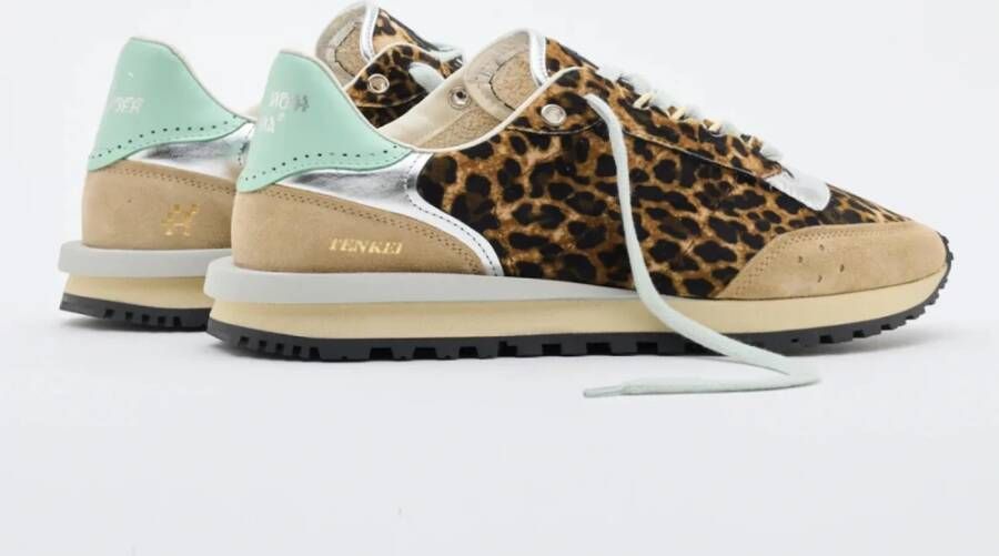 Hidnander Leopard Print Sneakers Brown Dames