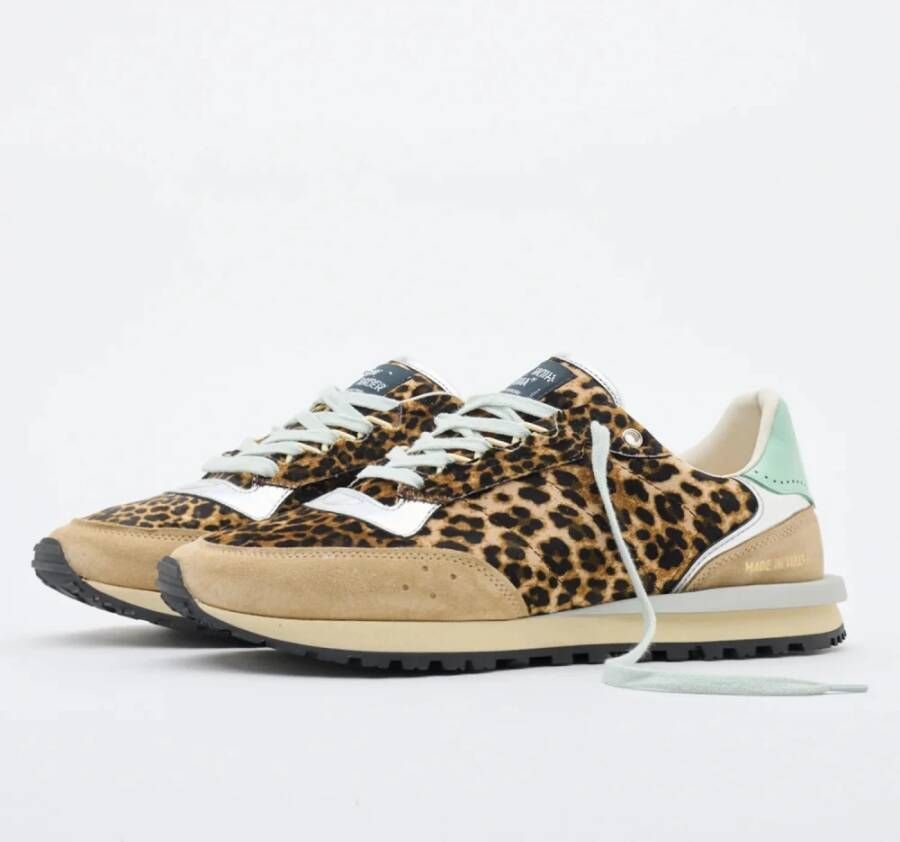 Hidnander Leopard Print Sneakers Brown Dames