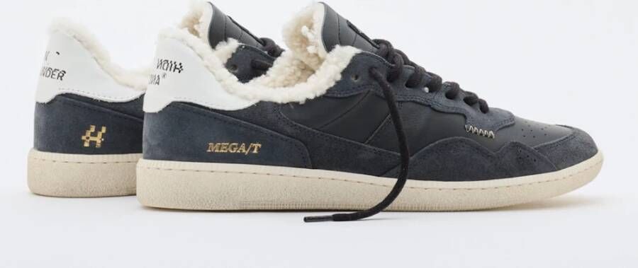 Hidnander Mega T Shearling Zwart Wit Black Dames