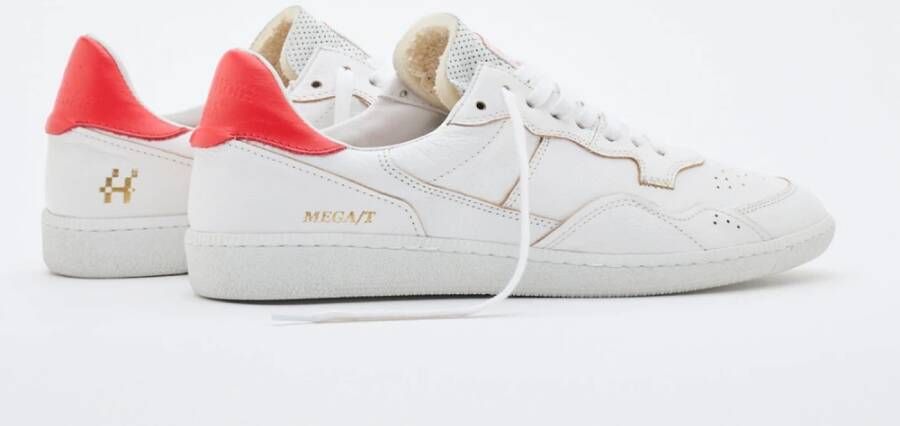 Hidnander Mega T Wit Rood White Heren