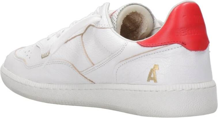 Hidnander Retro Leren Sneakers White Heren