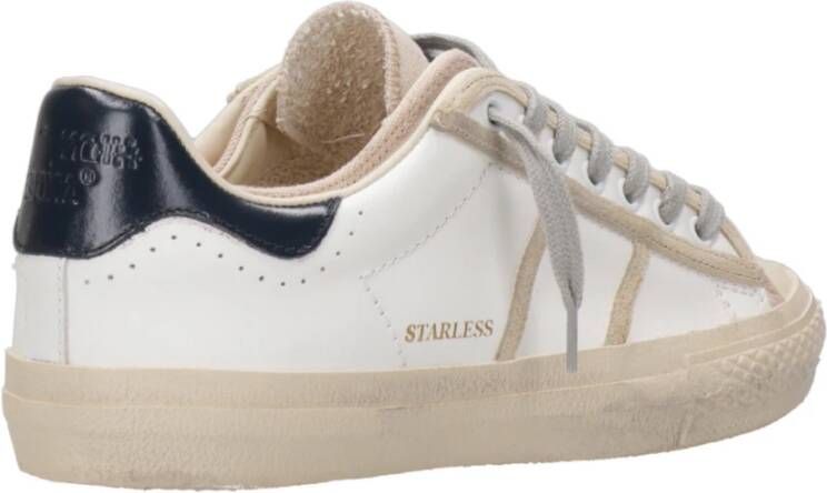 Hidnander Starless Lage Leren Canvas Sneakers White Heren