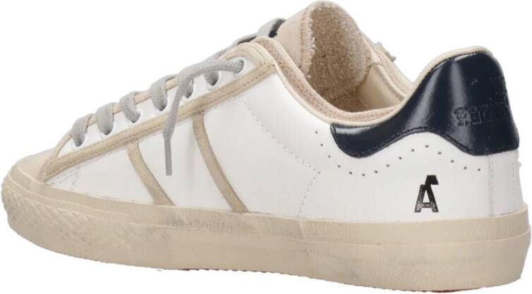 Hidnander Starless Lage Leren Canvas Sneakers White Heren