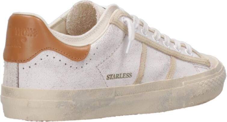 Hidnander Starless Lage Leren Canvas Sneakers White Heren