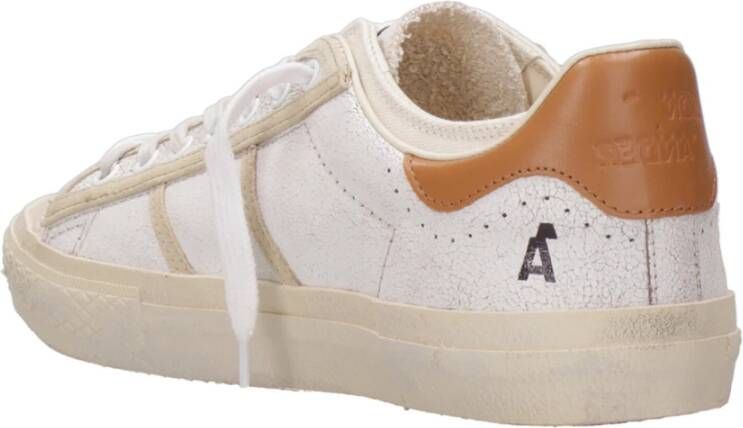 Hidnander Starless Lage Leren Canvas Sneakers White Heren