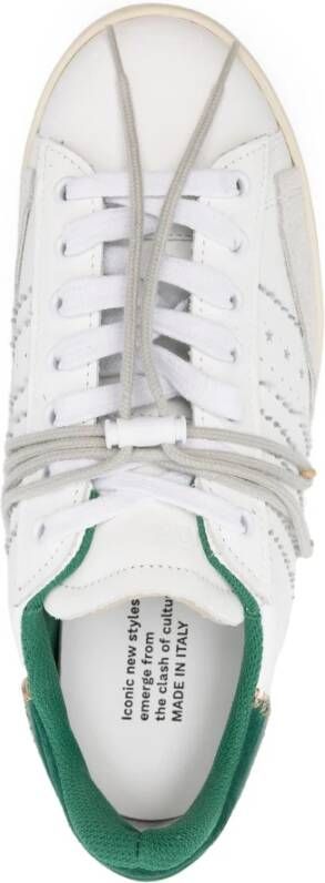 Hidnander Streeploze Ultieme Dubbele Sneakers White Dames