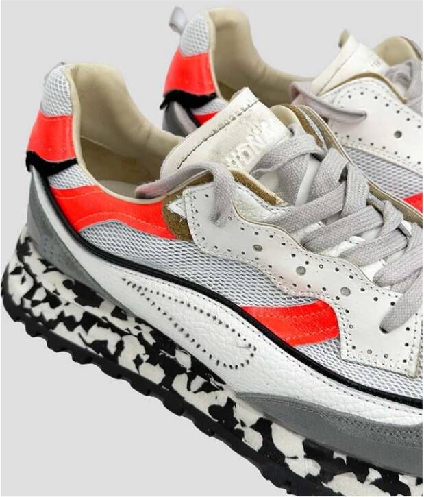 Hidnander Threedome Zero Sneaker Wit Oranje Multicolor Heren