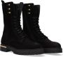 Hip H1431 Veterboots Laarzen Met Veters Meisjes Zwart - Thumbnail 4