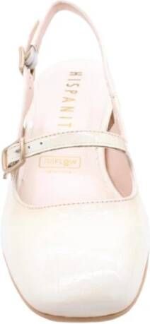 Hispanitas Elegante Mary Jane Slingback Hakken Beige Dames