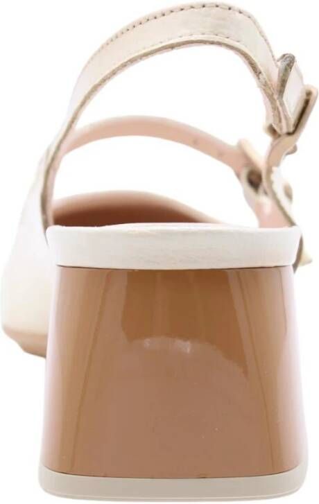 Hispanitas Elegante Mary Jane Slingback Hakken Beige Dames