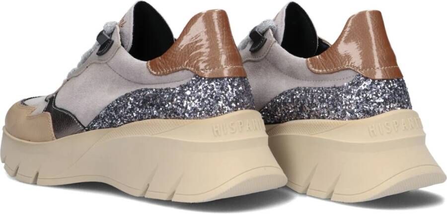 Hispanitas Beige Suède Lage Sneakers Beige Dames