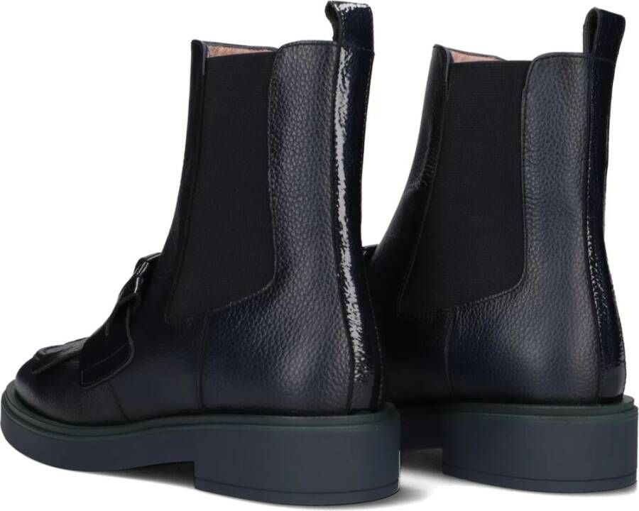 Hispanitas Blauwe Leren Chelsea Boots Blue Dames