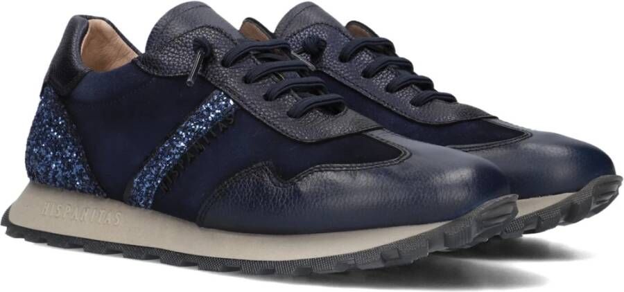 Hispanitas Blauwe Suède Sneakers voor Dames Blue Dames