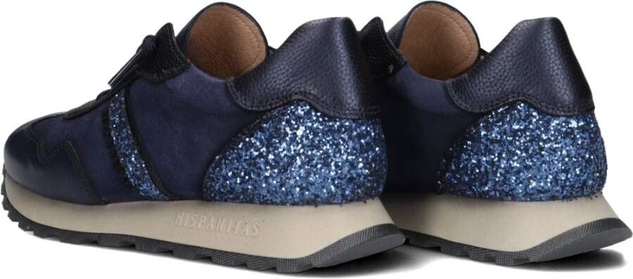 Hispanitas Blauwe Suède Sneakers voor Dames Blue Dames