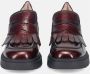 Hispanitas Bordeaux Leren Mocassin met Franje Red Dames - Thumbnail 3