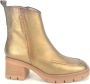 Hispanitas Bronze Botje Stitched Leather Boot Yellow Dames - Thumbnail 2