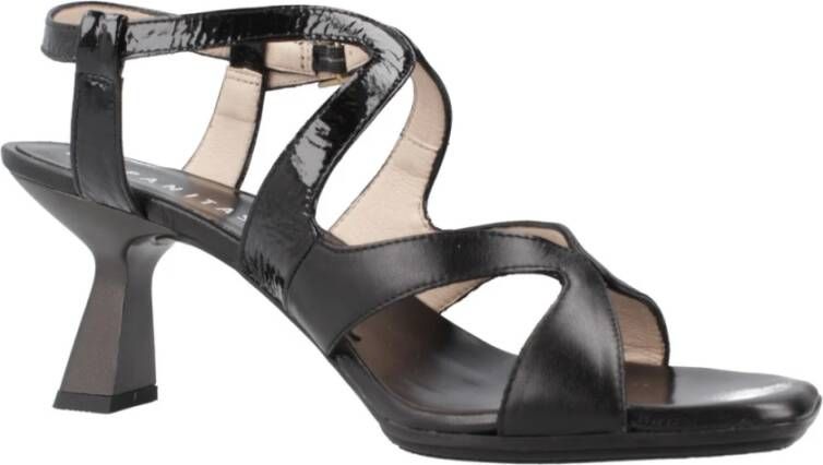 Hispanitas Elegante Hak Sandalen voor Vrouwen Black Dames