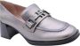 Hispanitas Metallic grijze Milan mocassin schoen Gray Dames - Thumbnail 9