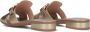 HISPANITAS Slippers Dames Hv243268 Maat: 38 Materiaal: Leer Kleur: Goud - Thumbnail 3