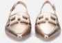 Hispanitas Gouden Puntige Slingback met Blokhak Beige Dames - Thumbnail 3