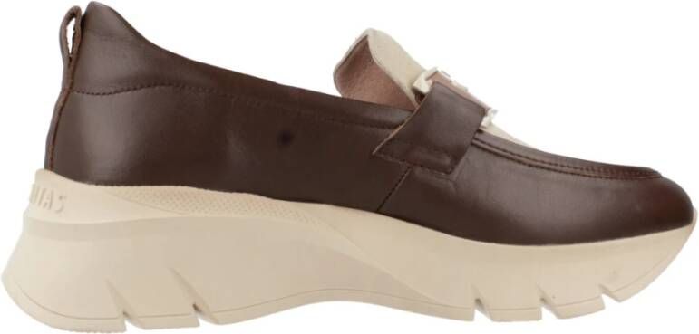 Hispanitas Klassieke Moccasin Loafers Brown Dames