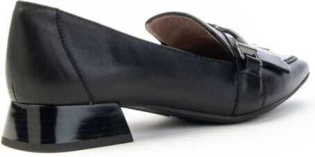 Hispanitas Loafer met Franje en Dubbele Gesp Black Dames