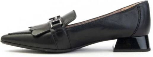 Hispanitas Loafer met Franje en Dubbele Gesp Black Dames