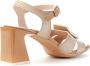 Hispanitas Mallorca Sandaal 70mm Hak Leer Beige Dames - Thumbnail 3