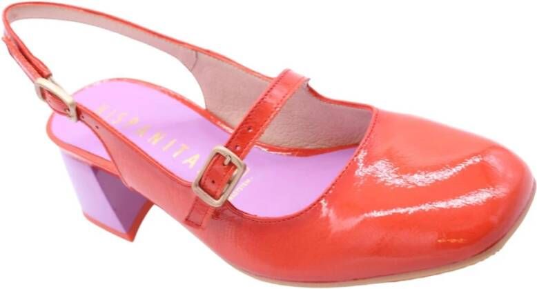 Hispanitas Mary Jane Slingback Schoenen Red Dames