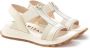 Hispanitas Maui Sandaal Leer Rubber Sleehak White Dames - Thumbnail 2