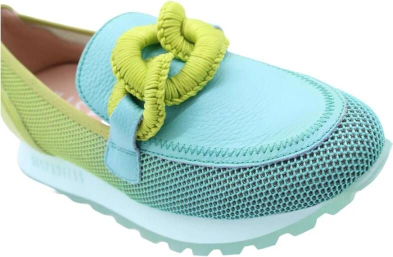 Hispanitas Chic Mocassin Loafers voor Vrouwen Blue Dames