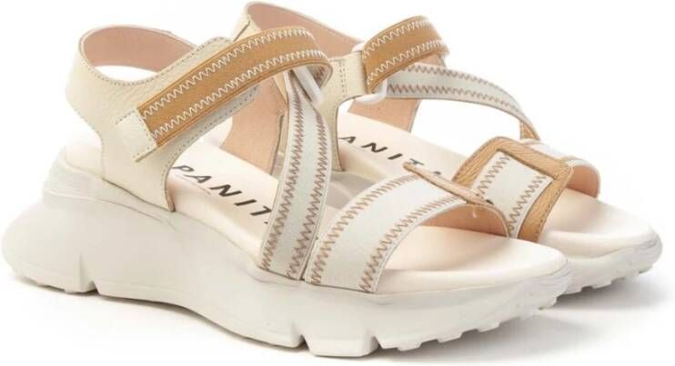 Hispanitas Platform Sandal Jamaica Beige Dames