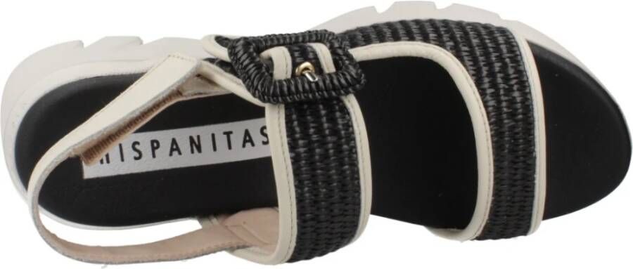 Hispanitas Platte sandalen voor dames Black Dames