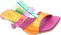 Hispanitas Multi Kleur Leren Jurk Sandalen Multicolor Dames - Thumbnail 12