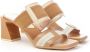 Hispanitas Sandaal met Bandjes 80mm Hak Beige Dames - Thumbnail 2