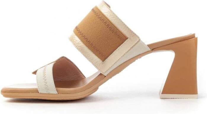 Hispanitas Sandaal met Bandjes 80mm Hak Beige Dames