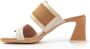 Hispanitas Sandaal met Bandjes 80mm Hak Beige Dames - Thumbnail 4