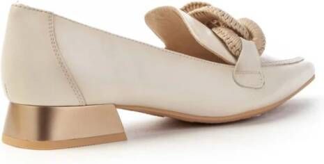 Hispanitas Soho Mocassin met Stoffen Accessoire Beige Dames