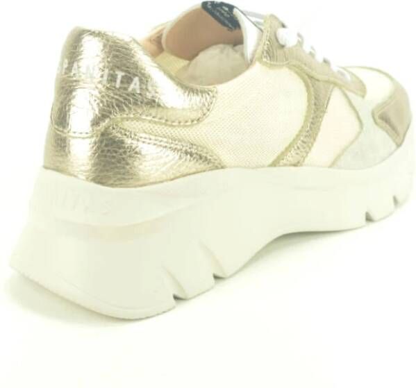 Hispanitas Sportieve Goud +Mesch Sneakers Yellow Dames