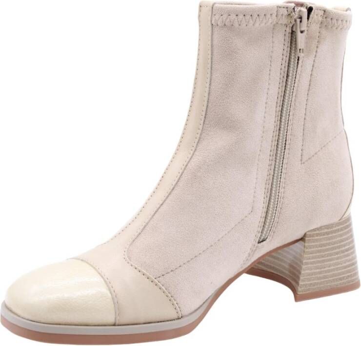 Hispanitas Stijlvolle Enkellaars Freas Beige Dames