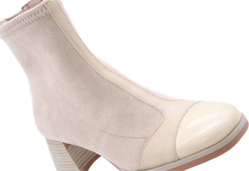 Hispanitas Stijlvolle Enkellaars Freas Beige Dames