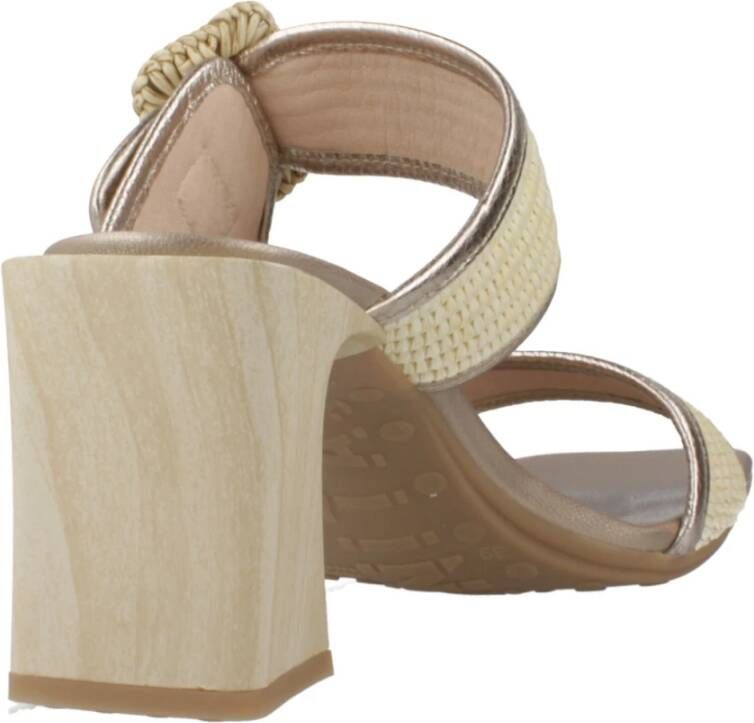 Hispanitas Stijlvolle Heeled Mules Sandaal Brown Dames