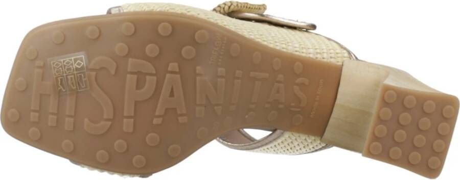 Hispanitas Stijlvolle Heeled Mules Sandaal Brown Dames