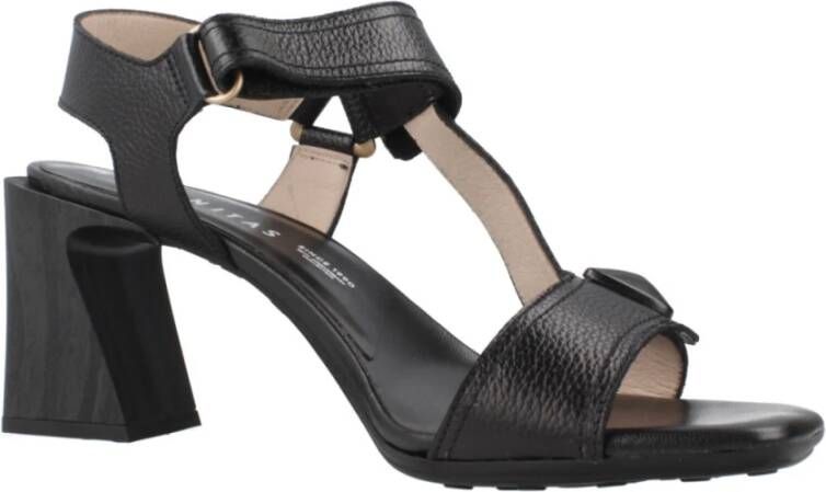 Hispanitas Stijlvolle High Heel Sandalen met Versieringen Black Dames