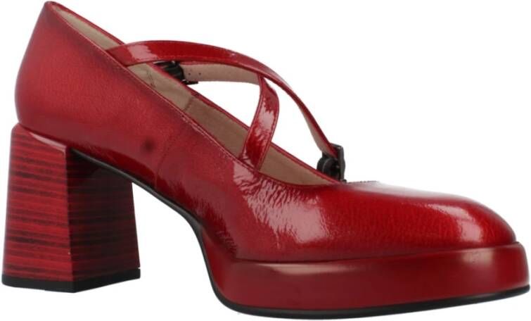 Hispanitas Stijlvolle Hoge Hak Pumps Red Dames